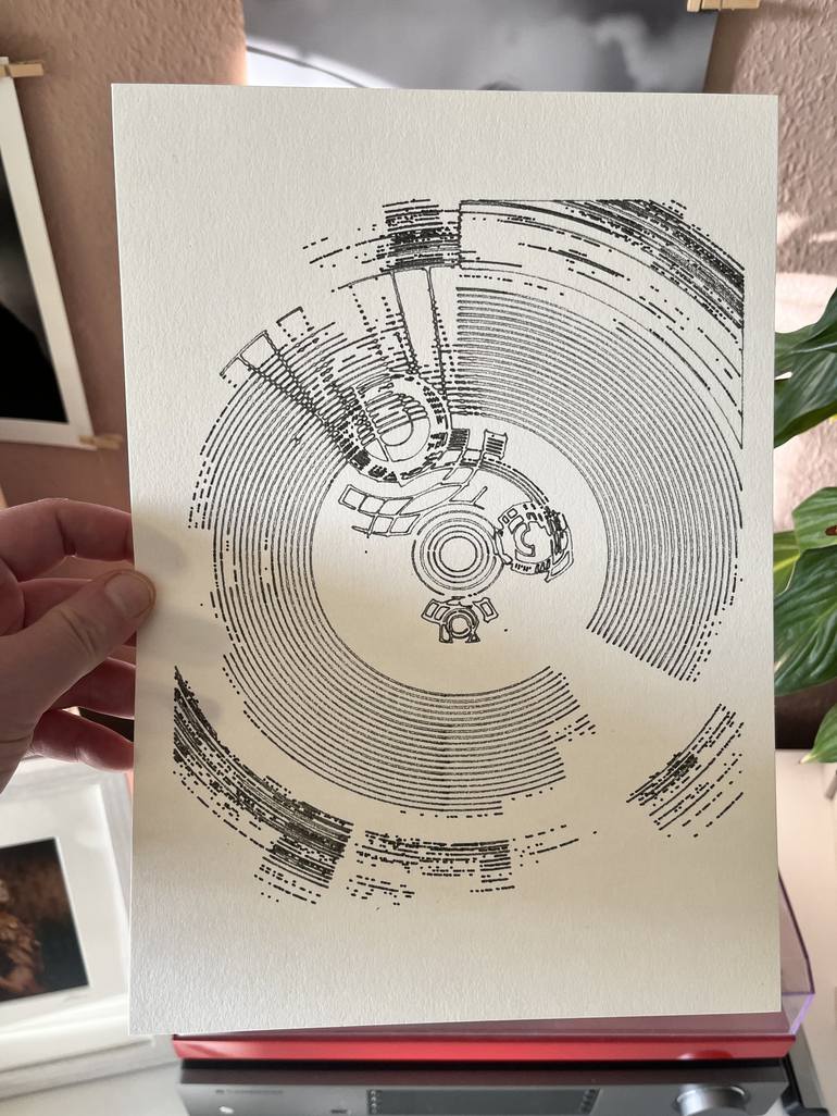 Original Abstract Geometric Drawing by Martin Slotta