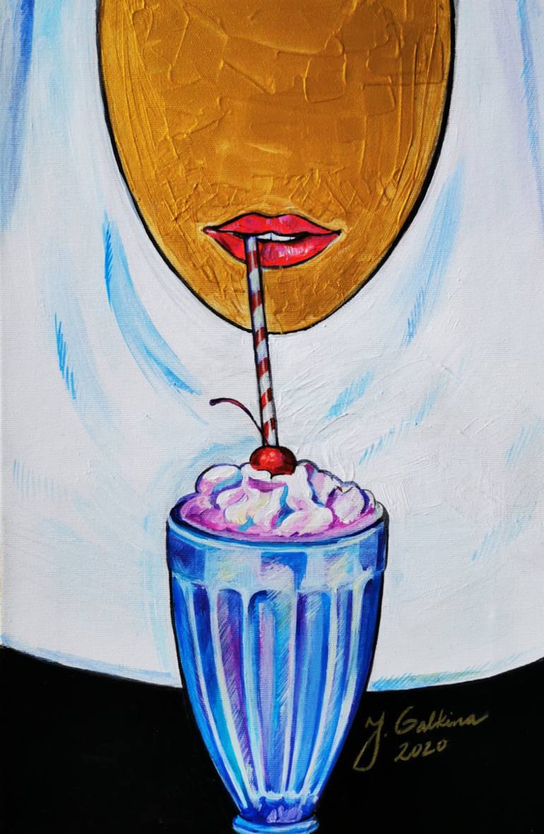 Original Conceptual Food & Drink Painting by Jelena Galkina