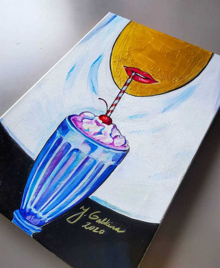 Original Conceptual Food & Drink Painting by Jelena Galkina