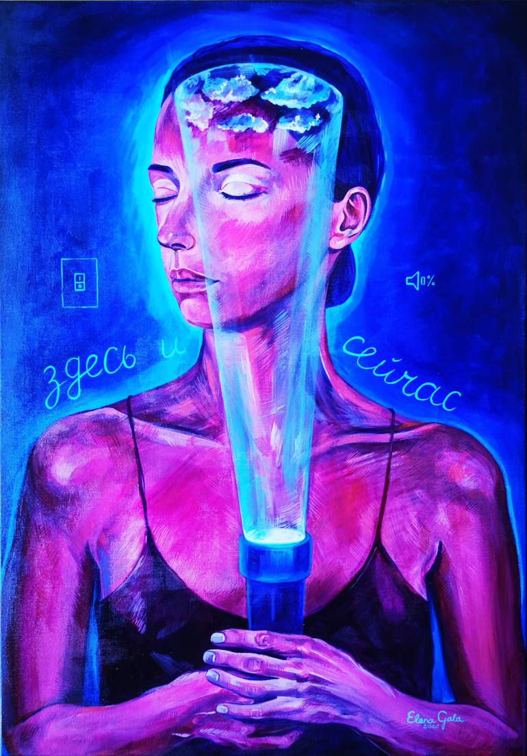 Original Illustration People Painting by Jelena Galkina