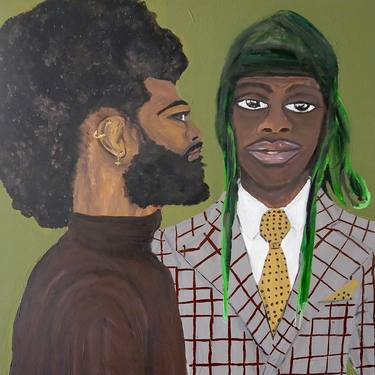 Original Conceptual Portrait Painting by Banke Jemiyo