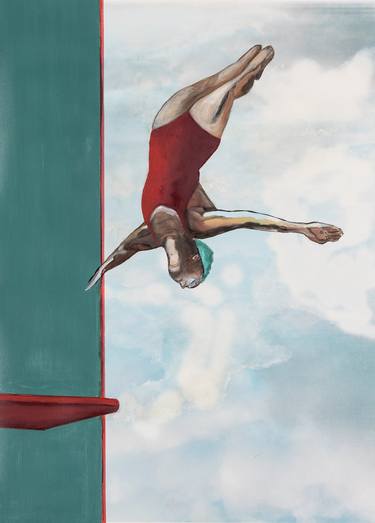Original Contemporary Sports Paintings by DAGMAR SAERCHINGER
