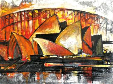 Original Fine Art Architecture Paintings by Daria Iv