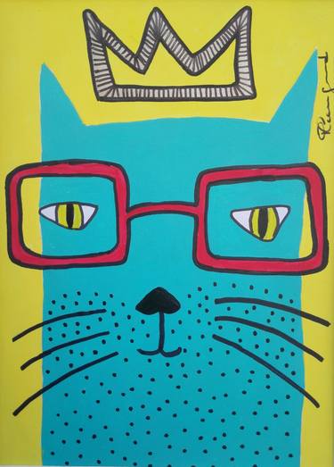 Print of Cats Paintings by PATRICIA CASAGRANDE