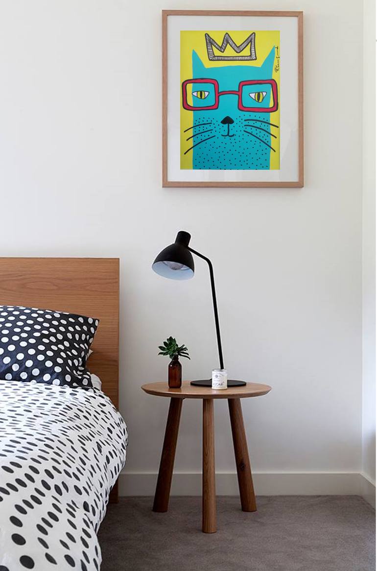 Original Figurative Cats Painting by Patricia Casagrande