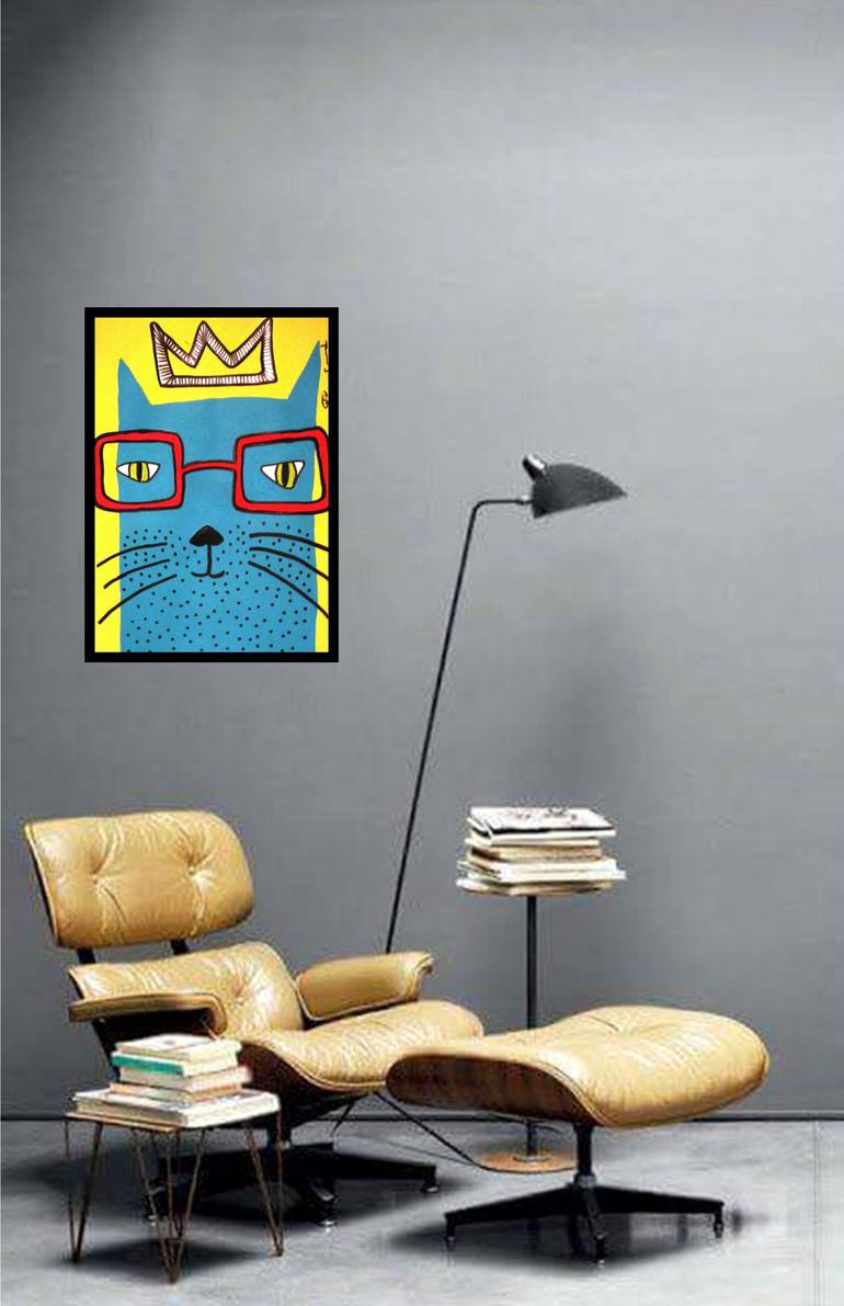 Original Figurative Cats Painting by Patricia Casagrande