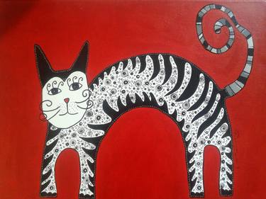 Print of Cats Paintings by PATRICIA CASAGRANDE