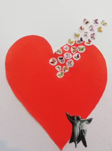 Print of Conceptual Love Collage by PATRICIA CASAGRANDE