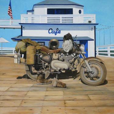 Original Motorcycle Paintings by Robert White