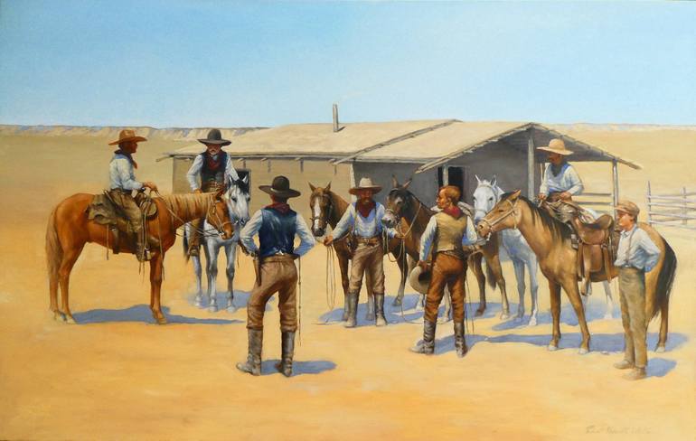  Texas Rangers Old West Vintage Art Poster Canvas
