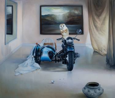 Original Motorcycle Paintings by Robert White