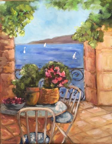 Original Garden Paintings by Natalie Gourdal