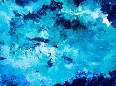 Original Abstract Expressionism Beach Paintings by Natalie Gourdal