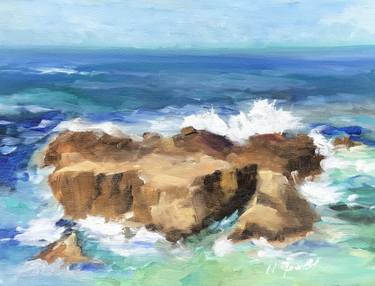 Original Fine Art Beach Paintings by Natalie Gourdal