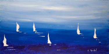 Original Sailboat Paintings by Natalie Gourdal