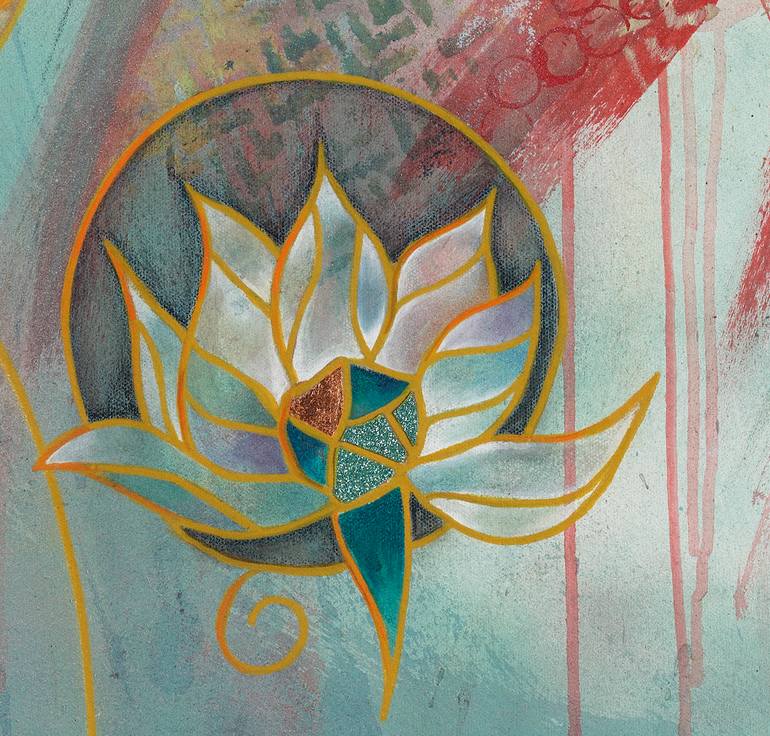 Original Art Deco Women Mixed Media by Cosette Grider