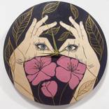 Impeccable Timing, painted clock by Cosette Grider