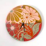 It's Never Too Late, painted clock by Cosette Grider
