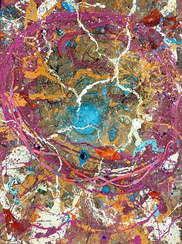 Original Abstract Expressionism Abstract Mixed Media by Anthony Boone