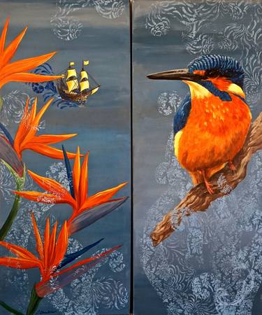 The Kingfisher (diptych) thumb