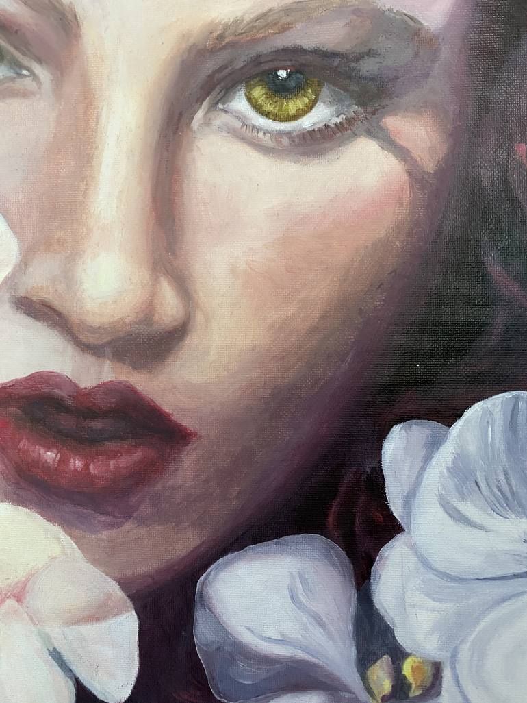 Original Expressionism People Painting by Sally Crombie