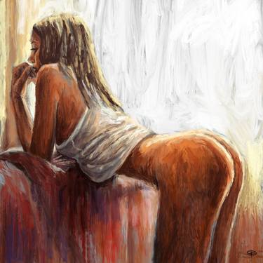 Original Expressionism Nude Paintings by Porfirio Malacoda