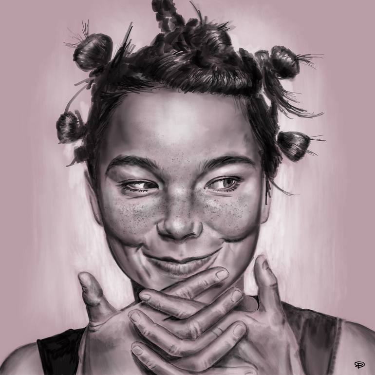 bjork drawing