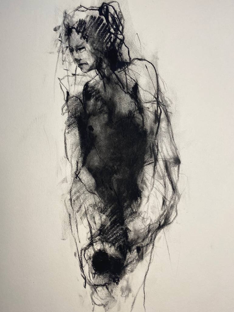 Caryatid Study Drawing by Philip Repp | Saatchi Art