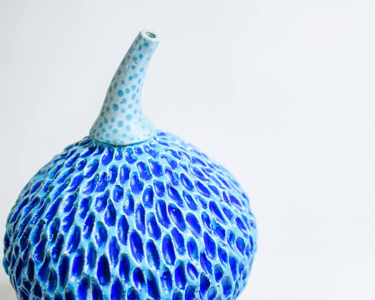 Gardens of Edem, Blue Fruit Sculpture by ceramic atelie | Saatchi Art