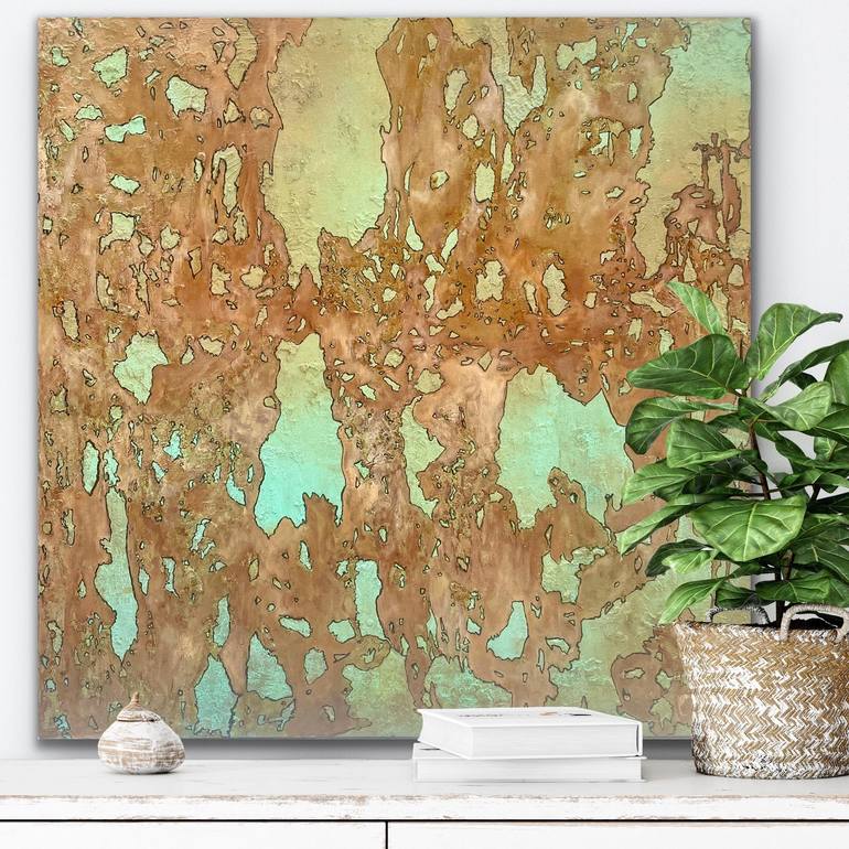 Original Abstract Expressionism Abstract Painting by Reva Jain