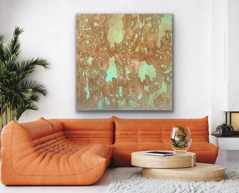 Original Abstract Expressionism Abstract Painting by Reva Jain