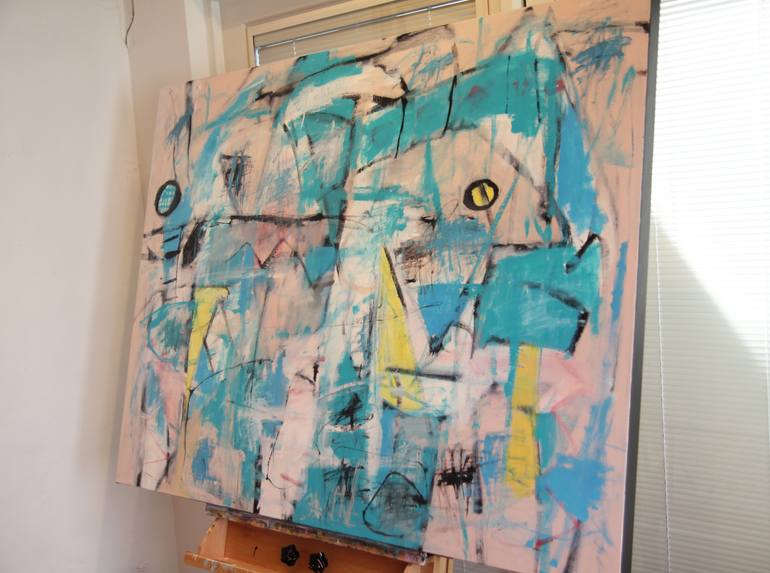 Original Abstract Expressionism Abstract Painting by Sobo Artz
