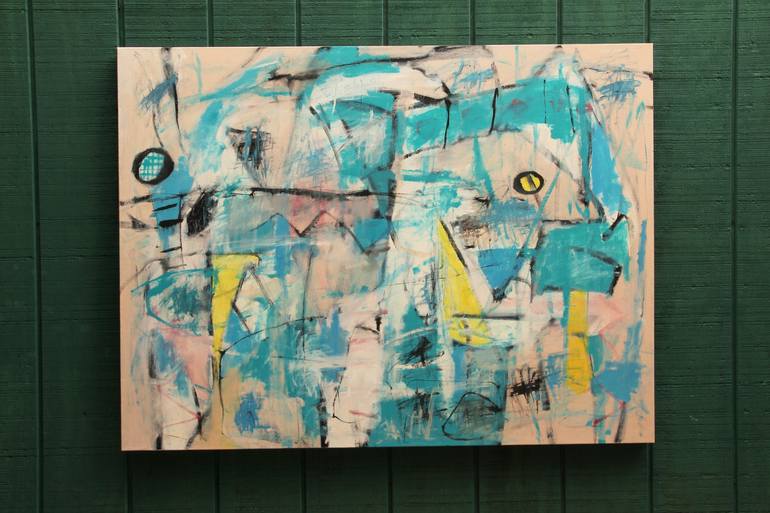 Original Abstract Expressionism Abstract Painting by Sobo Artz