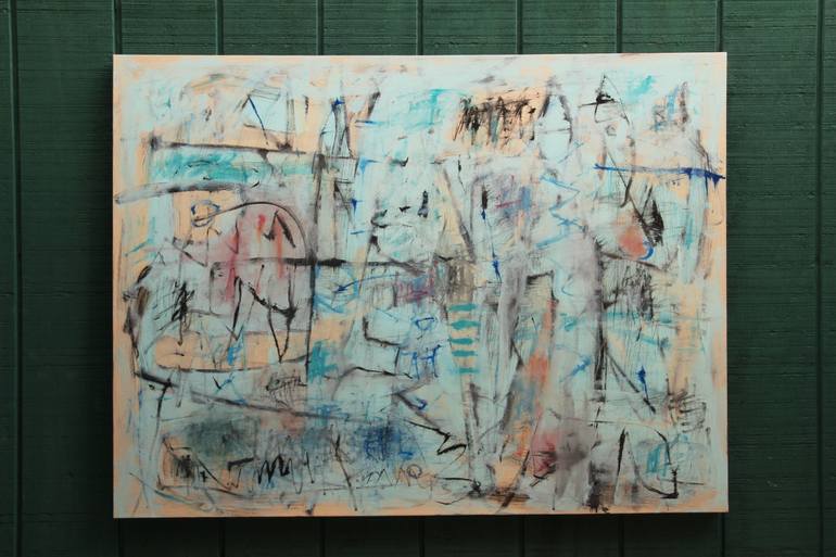 Original Abstract Expressionism Abstract Painting by Sobo Artz