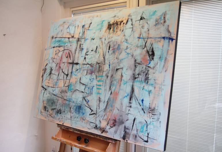 Original Abstract Expressionism Abstract Painting by Sobo Artz