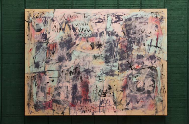 Original Abstract Expressionism Abstract Painting by Sobo Artz