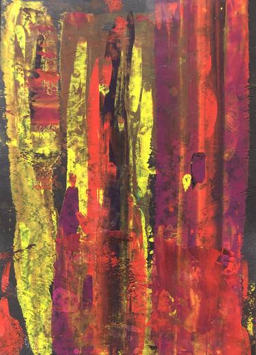 Original Abstract Expressionism Abstract Paintings by Rindzela Zita