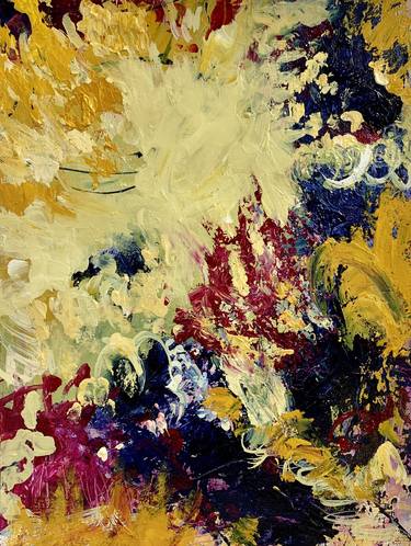 Original Abstract Expressionism Abstract Painting by Mamatha Gangadhari