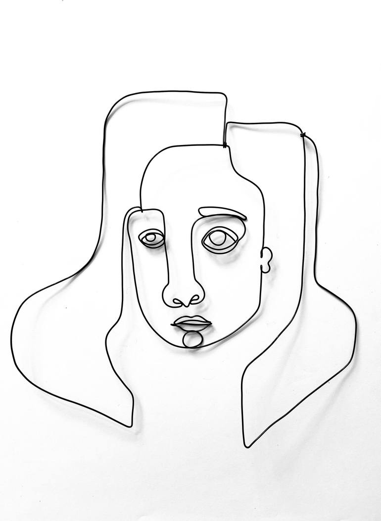 Original Abstract Portrait Sculpture by Duncan Sherwood-Forbes
