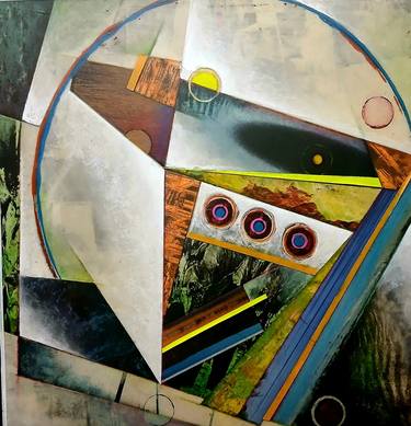 Original Abstract Expressionism Abstract Mixed Media by Frank Leake