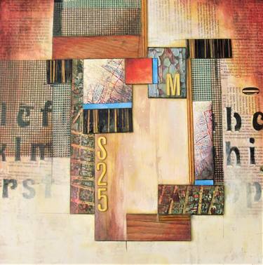 Original Abstract Collage by frank leake