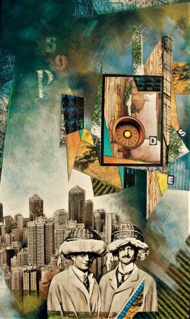 Original Abstract Collage by frank leake