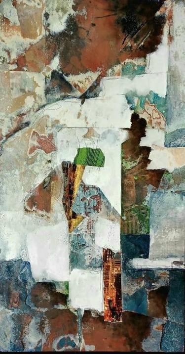 Original Abstract Collage by frank leake