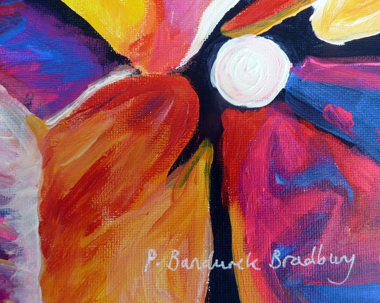 Original Abstract Expressionism Botanic Painting by Philippa Bandurek Bradbury