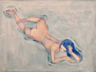 Original Expressionism Nude Paintings by Maggie Chao