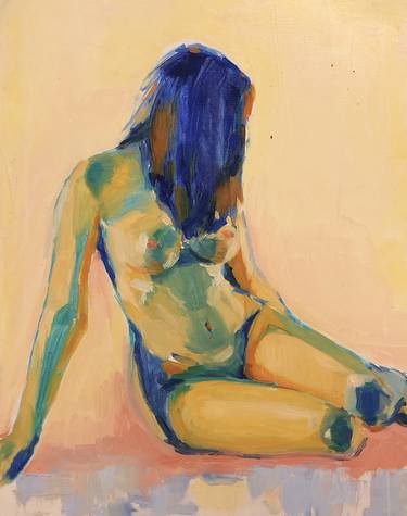 Original Expressionism Nude Paintings by Maggie Chao