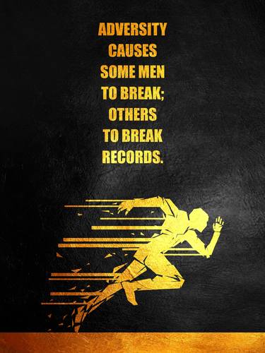 Break Records Motivational Wall Art thumb