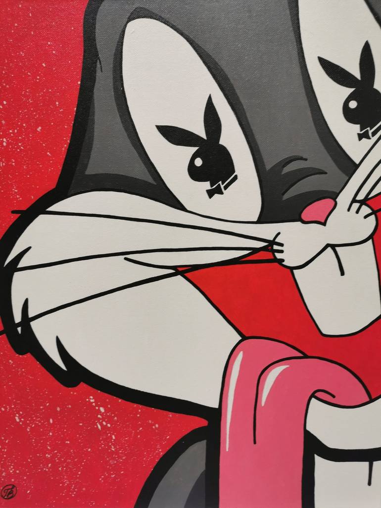 Playboy Bugs Bunny Acrylic Canvas Painting Wall Hangings Home Décor ...