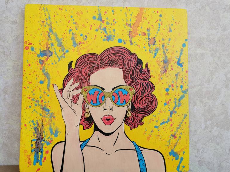 Original Pop Art Popular culture Painting by Olga Guseva