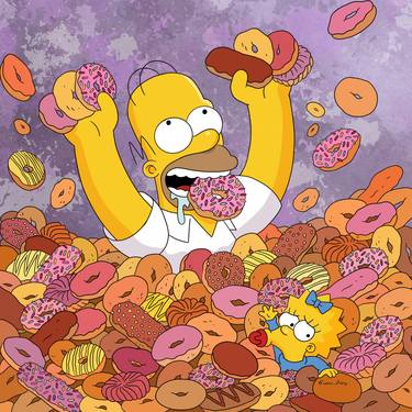 Homer and donuts №1 - Limited Edition of 20 thumb